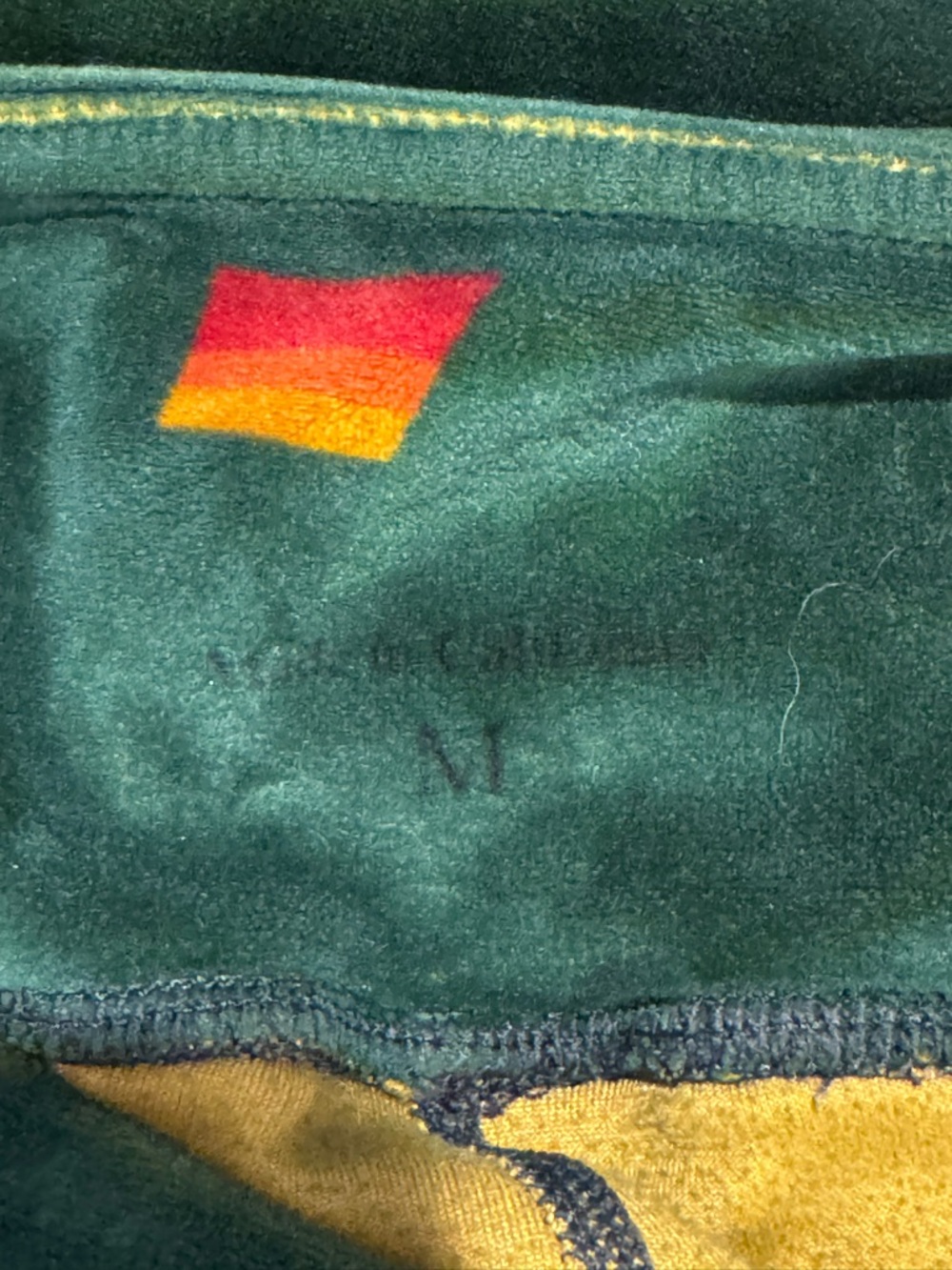 Aviator Nation Galaxy Green Velvet Star Accent Leggings - Picture 5 of 6